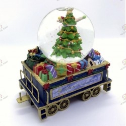 Wagon Bradford Exchange snow globe Christmas tree with tinker bell- Disney