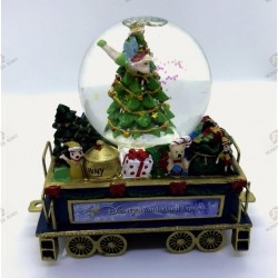 Wagon Bradford Exchange snow globe Christmas tree with tinker bell- Disney