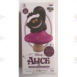 Figurine Mega WCF du cheshire version noir - Alice au pays des merveilles