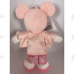 Duo Keychain Peluches Mickey et minnie en kimono sakura hakama