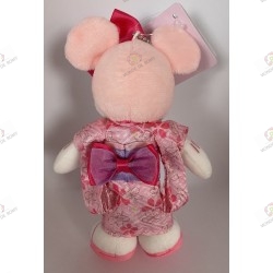 Keychain duo Peluches mickey and minnie in kimono sakura hakama