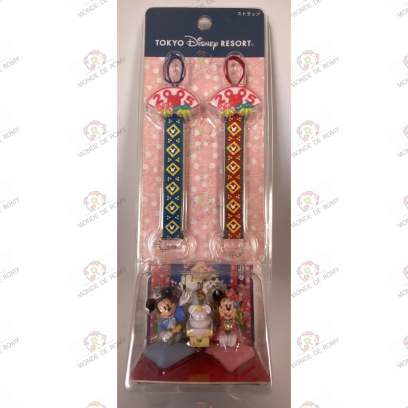 Disney - duo strap Bonne année 2005-mickey et minnie