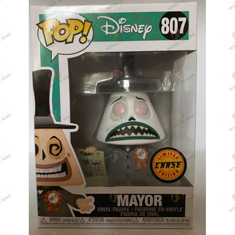 Funko Pop -disney- Mayor-Edition limitée Chase- L'etrange Noel de Mr Jack