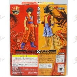 Son Goku de Dragon Ball Z en habit de Monkey D Luffy de One Piece boite dos