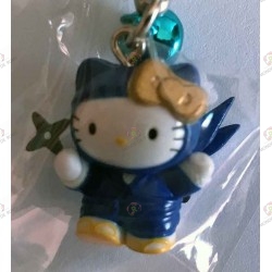 Strap Porte clefs Hello Kitty Ninja bleu 
Iga Ninja Blue Netsuke gro plan